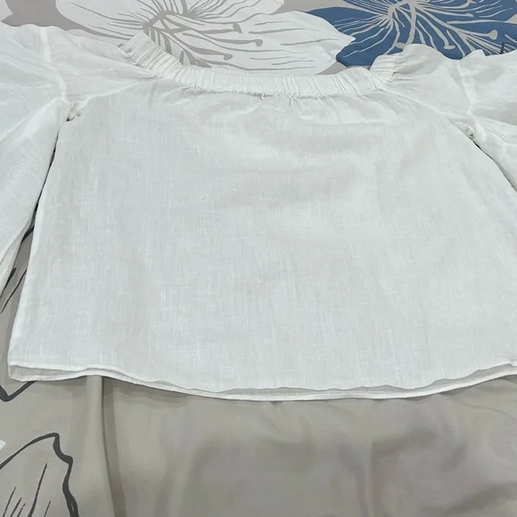💰PRICE ⬇️
ZARA WOMAN • White linen Large Sleeve Blouse • sz Large - Picture 11 of 11